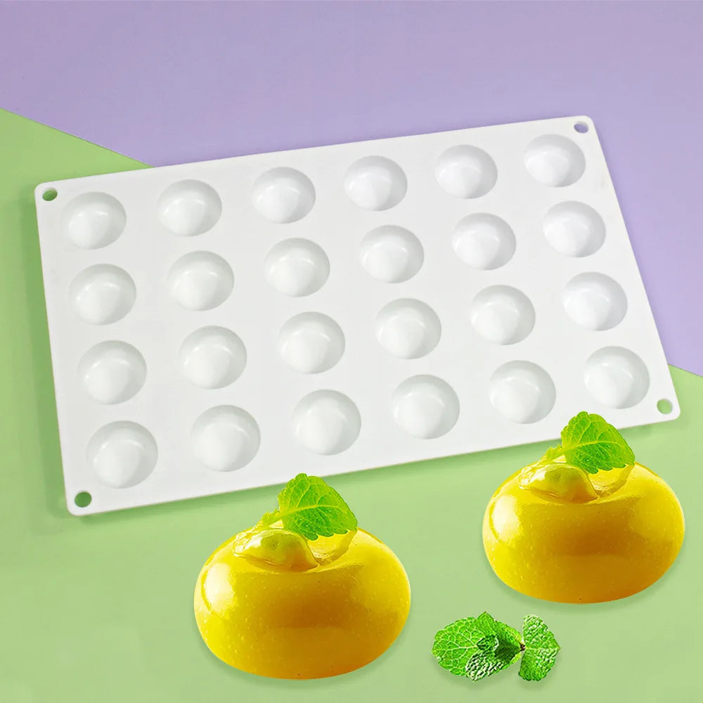 Flache runde Mousse-Kuchen-Silikonformen in 7 Optionen für Backwerkzeuge