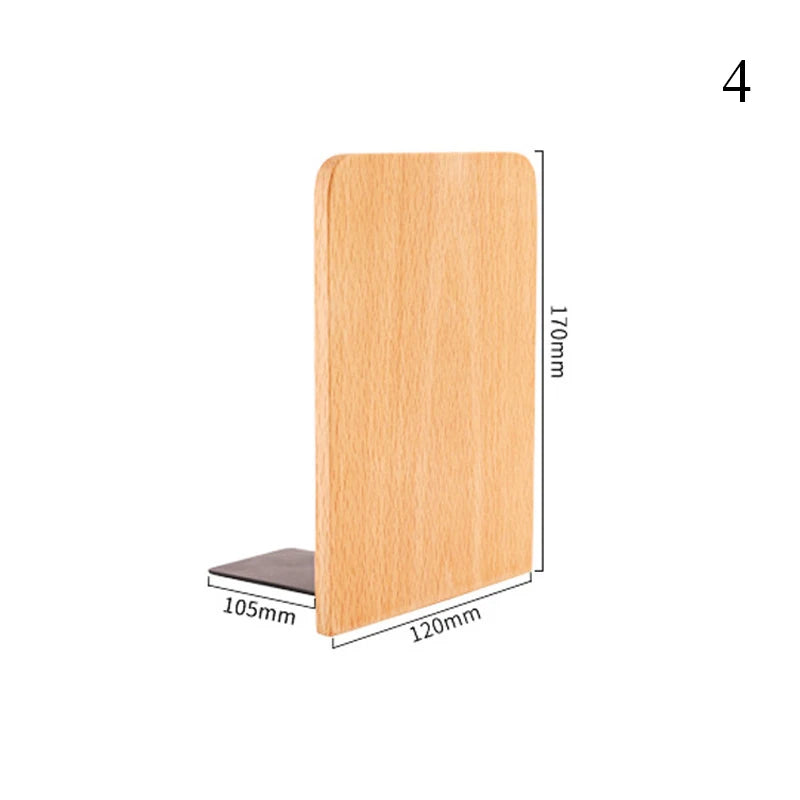 Natur Holz Büchstützen für Desktop Bücherregal und Büroorganisation