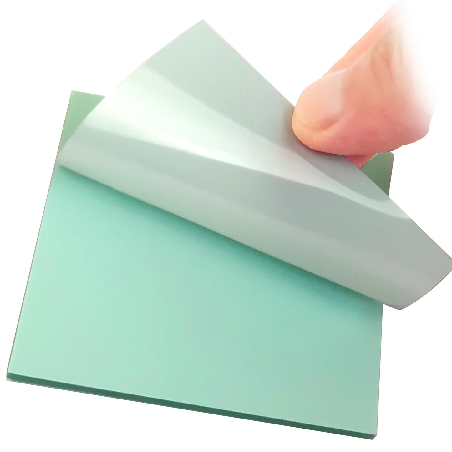 50 Blatt selbstklebende transparente Haftnotizen wasserfest für Büro