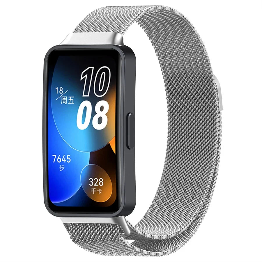 Magnetisches Milanese Metallarmband für Huawei Band 8 - 9 – Komfort - Stil