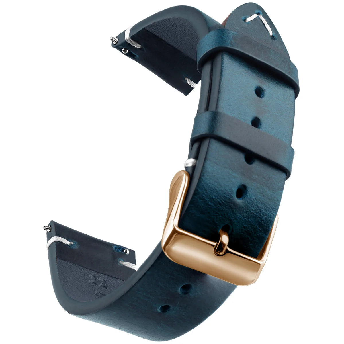 Wachs-Uhrenarmband aus echtem Leder mit Schnellverschluss in verschiedenen Größen