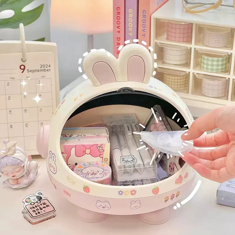 Kawaii Kaninchen Schreibtisch Organizer Box für Studenten & Mädchen Deko