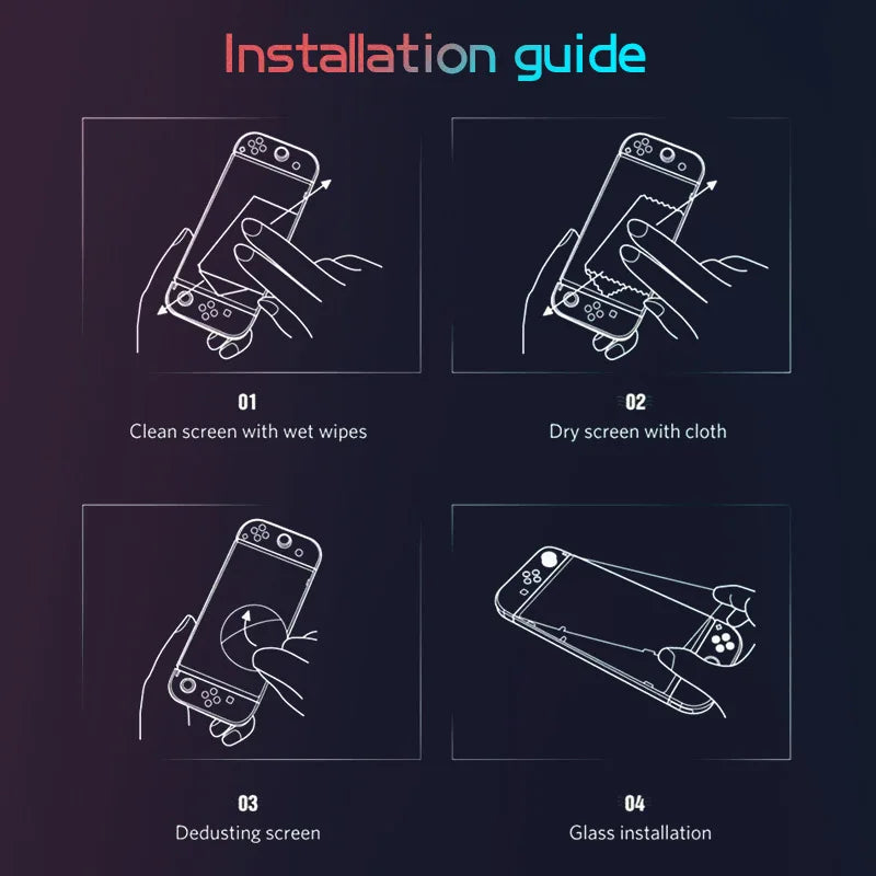 Ultradünne Gehärtete Glasfolie – Kratzfester Schutz für Nintendo Switch