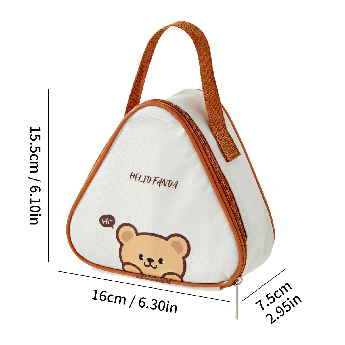 WORTHBUY Mini Thermo-Lunch-Tasche, isoliert, ölbeständig und wasserdicht