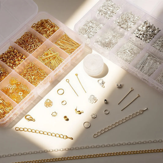 820-teiliges DIY Schmuckset mit Legierungsketten und Multi-Connector Verschluss