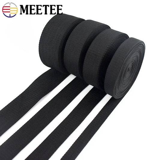Nylon Gurtband 20-100mm Meterware schwarz für Rucksack Tasche DIY