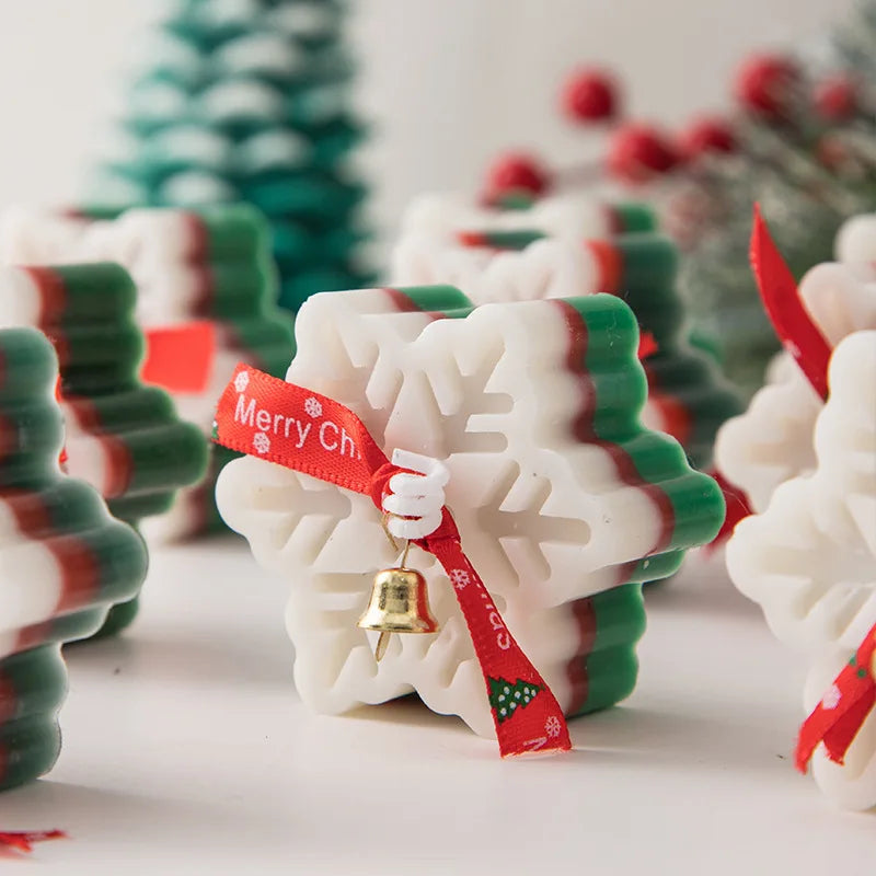 Weihnachts Schneeflocke Aromatherapie Kerze mit romantischer Atmosphäre