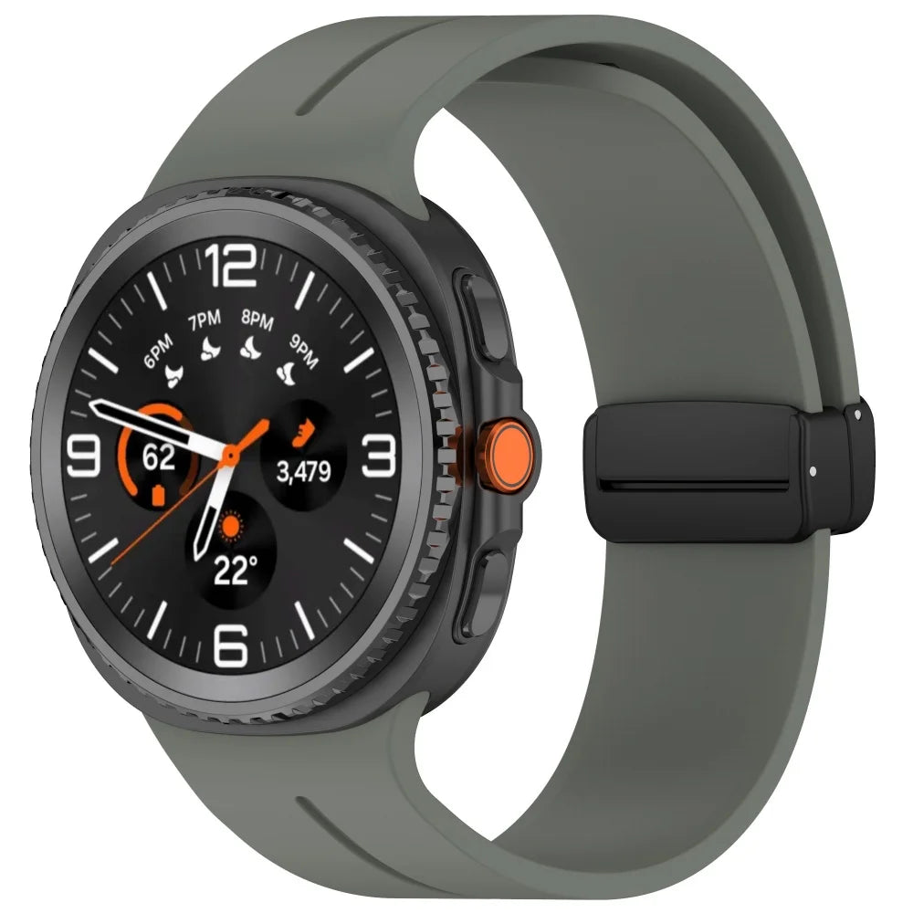 Magnetisches Silikonarmband für Samsung Galaxy Watch 40 44 46 mm Sportband