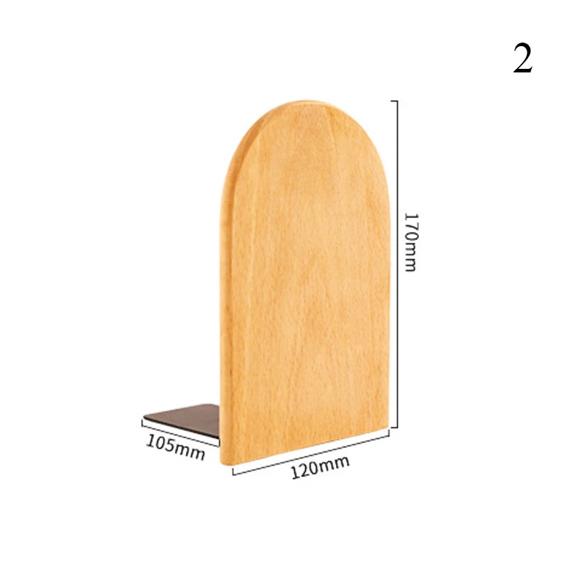 Natur Holz Büchstützen für Desktop Bücherregal und Büroorganisation