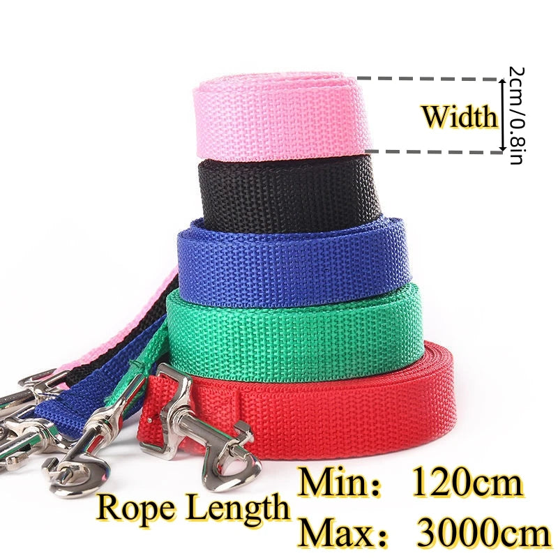 Überlange Nylon Hundeleine 1,2 bis 30 m für sicheres Outdoor Training