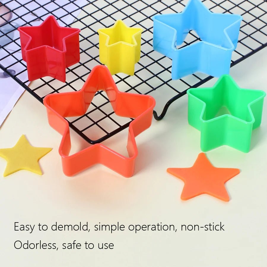 5-teiliges Set Cookies Cutter Formen Herz Stern Weihnachtsbaum