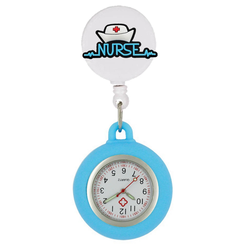 Präzise - stilvoll: Unisex Fob Taschenuhr mit medizinischen Symbolen, 4 cm