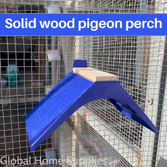 5-teiliges Tauben- und Vogelschutz-Set mit Holzauflage und Kunststoffständer