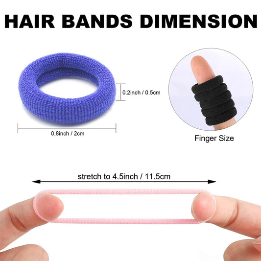 Bunte Nylon Haarbänder elastisch für Pferdeschwanz und Frisuren