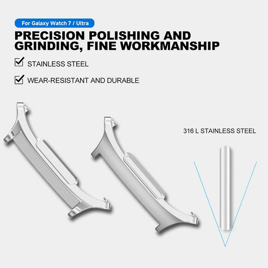 Metall-Uhrenadapter 20-24mm für Galaxy Watch Ultra 47mm für optimalen Halt