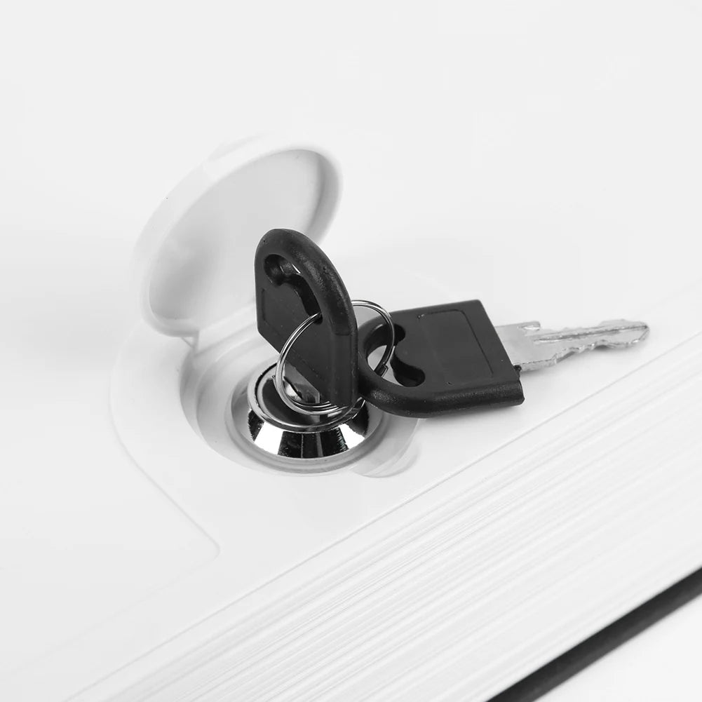 Diskreter Mini Buch Safe in Schwarz mit Schlüssel – Sicheres Geldversteck