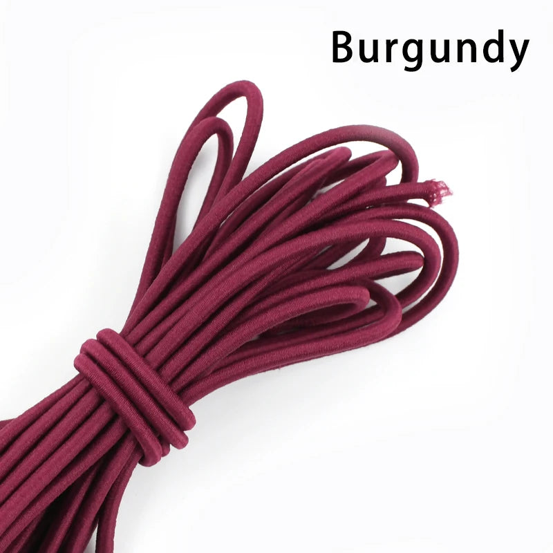 Flexibles 4mm Gummiband für DIY Kleidung, Haarbänder, Nähen