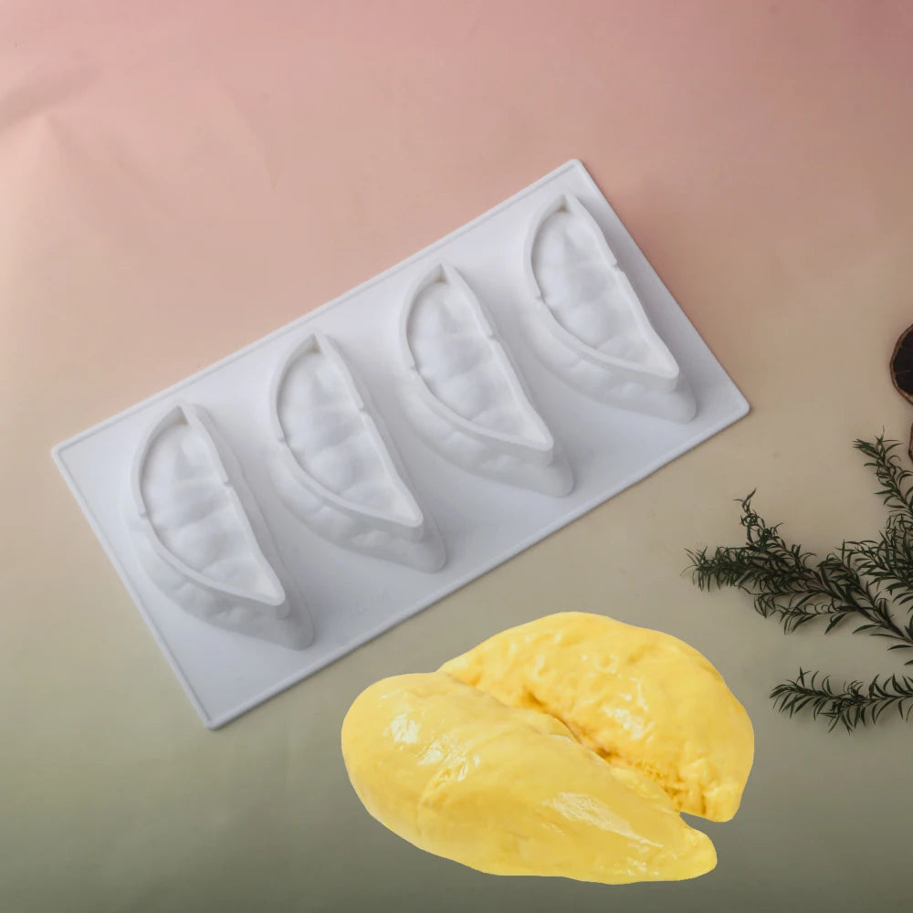 Kreative 3D Durian Silikon Kuchenform, antihaftend, 1-4 Zellen, bis 230°C