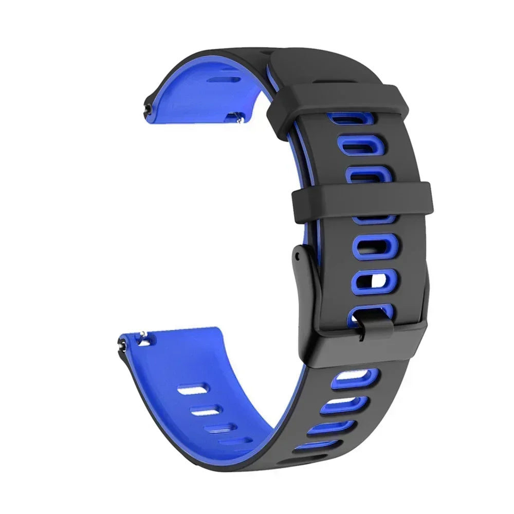 Flexibles Silikon-Sportarmband 20/22 mm – Komfort - Halt für Garmin - Co.