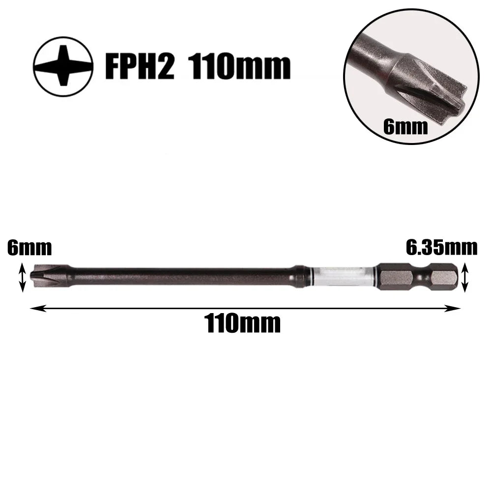 Magnetischer Spezial-Schraubendreher Bit 65/110mm – Präzise - rostfrei Set