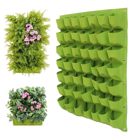 Vertikale Pflanztasche Textil zur Wandbefestigung für Hausgarten Deko