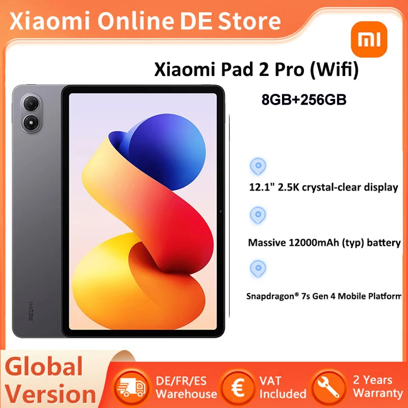 Xiaomi Redmi Pad 2 Pro WiFi Global Version 8GB RAM 256GB Speicher Tablet
