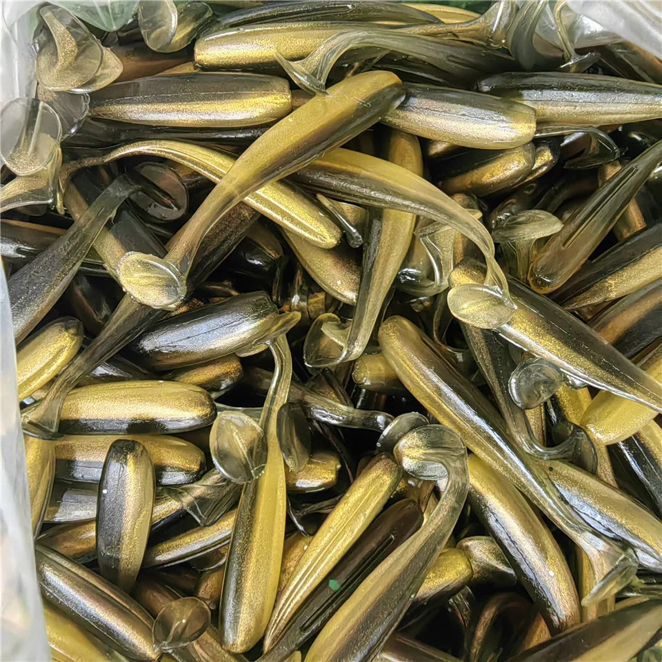 Effektive 50er Micro Köder mit T-Schwanz, 35mm/0,35g – Perfekt für Bass - Hecht