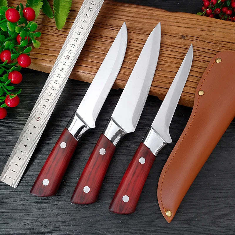 Geschmiedetes Entbeiner Messer mit Holzgriff für präzises Fleisch und Fisch schneiden