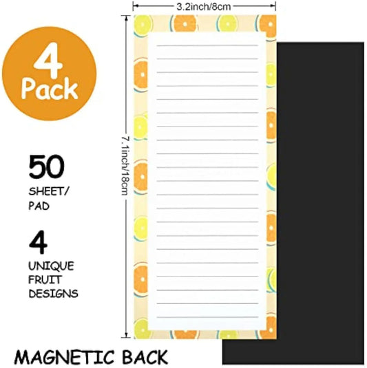 Magnetischer zerreißbarer Notizblock 200 Blätter mit Fruchtdesign