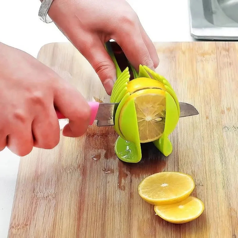 Edelstahl Zitrone - Tomaten Slicer - Handliches Küchenmesser für Obst