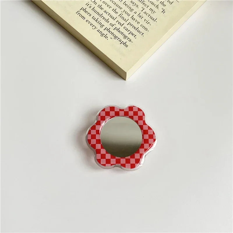 Niedlicher Spiegel-Tulpen-Blumen Handy-Griffhalter – Erweiterbarer Ständer