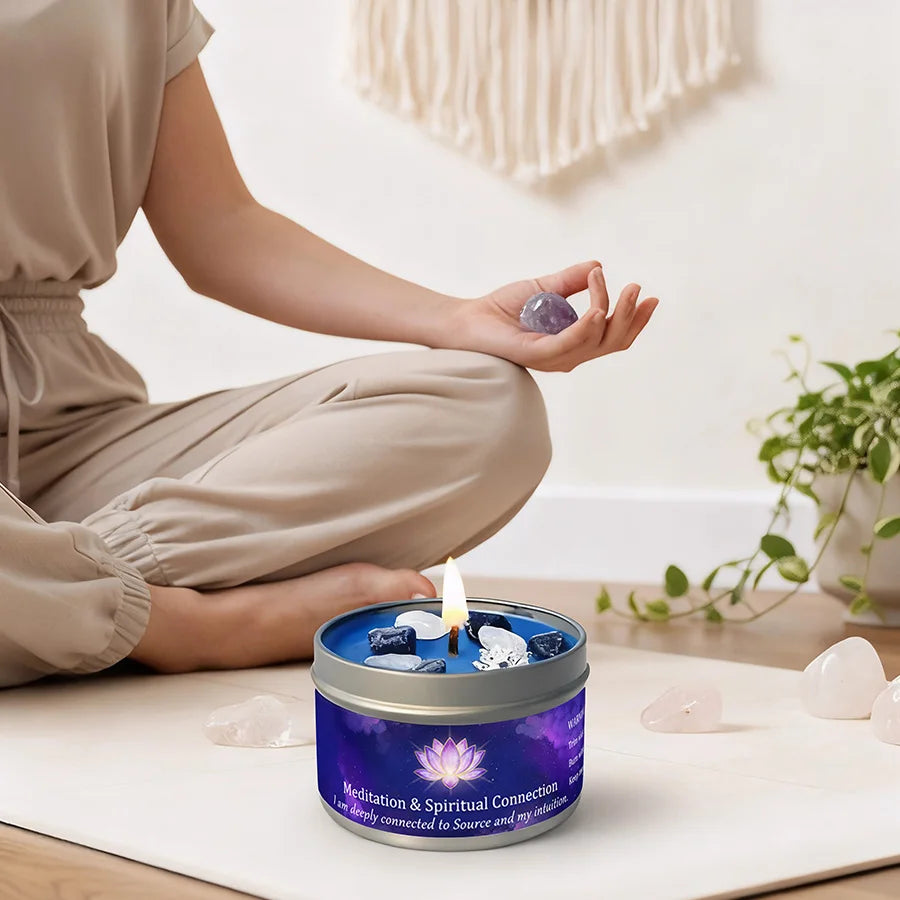 3oz Divine Guidance Duftkerze mit Kristallen, ideal als Geschenk
