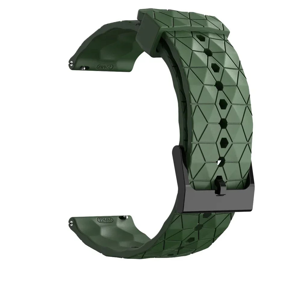 Sportliches Silikonarmband 20/22 mm mit Fußballmuster – perfekt für Xiaomi - Huami