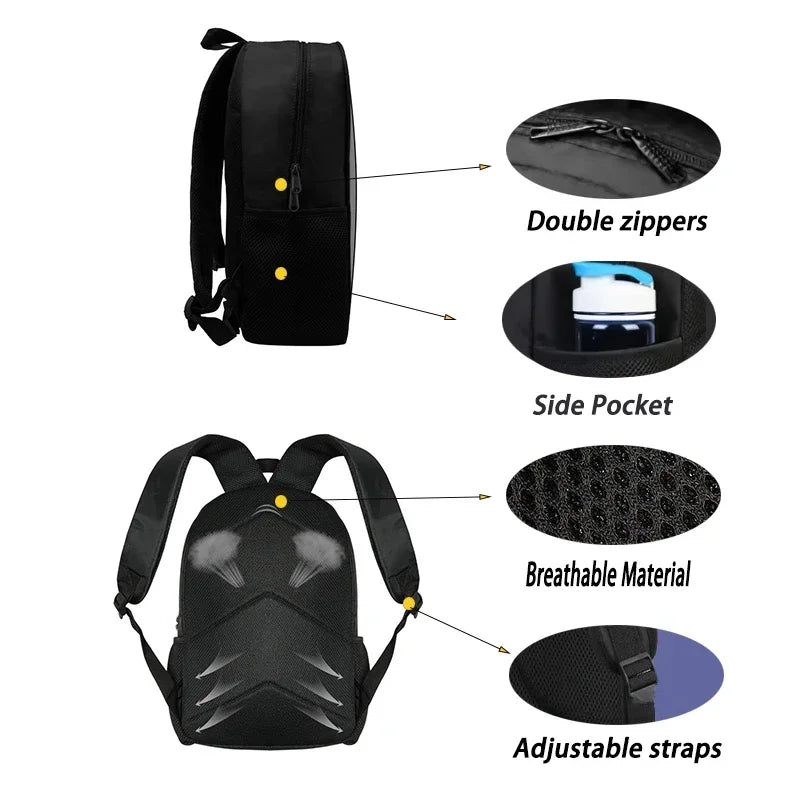 Kinder-Schulrucksack Set mit Lunchtasche und Federmäppchen, robust und praktisch
