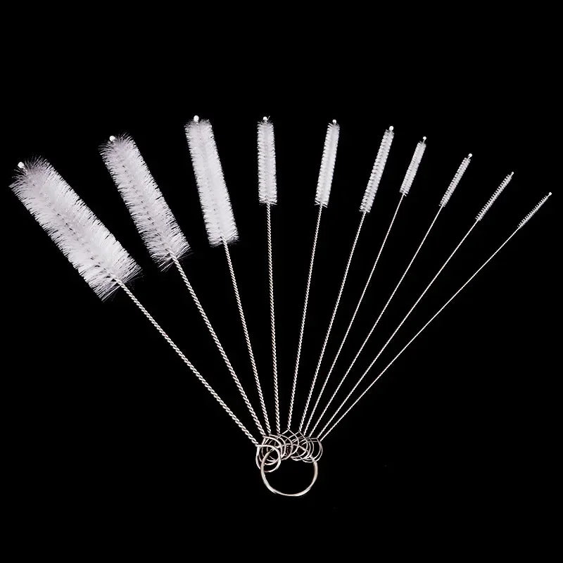 10 teiliges Edelstahl und Nylon Pinselset zur Reinigung von Babyflaschen und Haushalt-Yabubest - Home & More