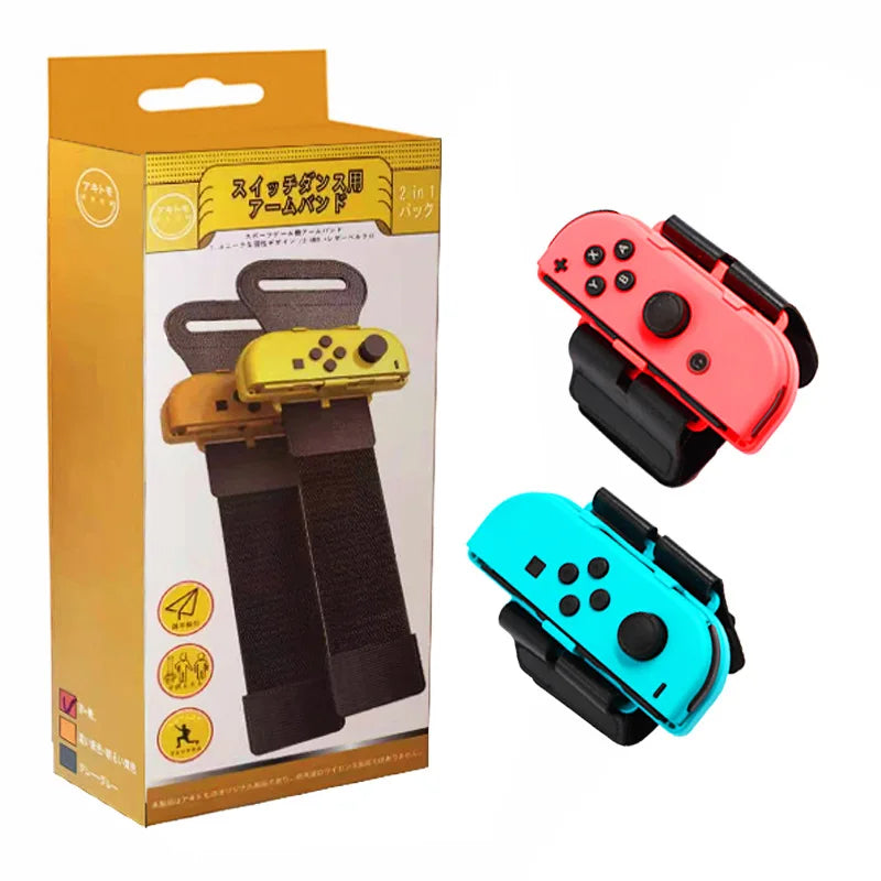 Verstellbares Nylon-Plastik Tanzarmband für Nintendo Switch Joy-Con