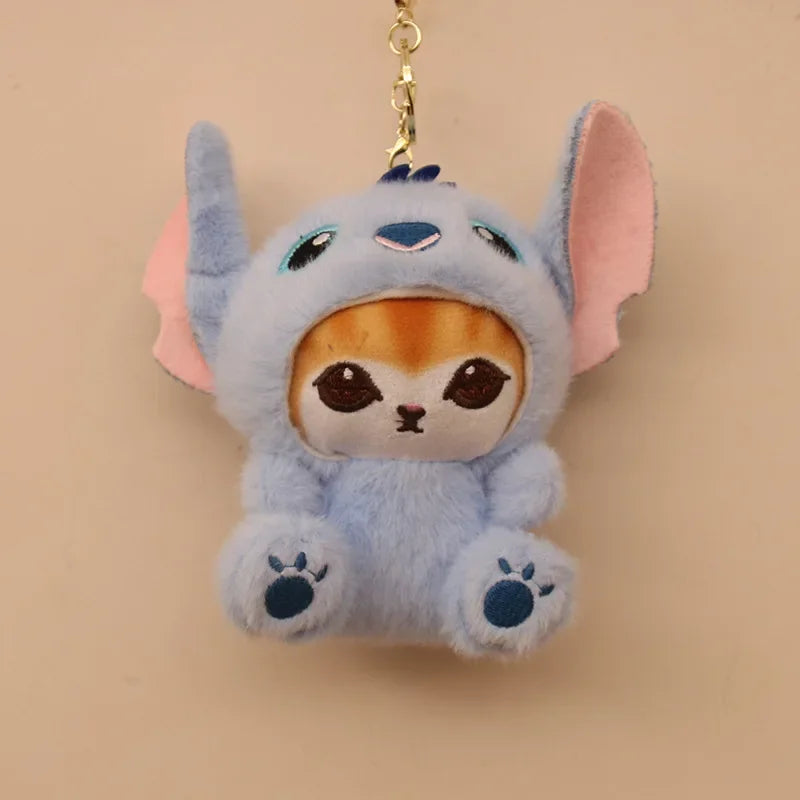 Niedlicher Kawaii Stitch Cat Plüschanhänger – Weich, Sicher - Perfektes Geschenk