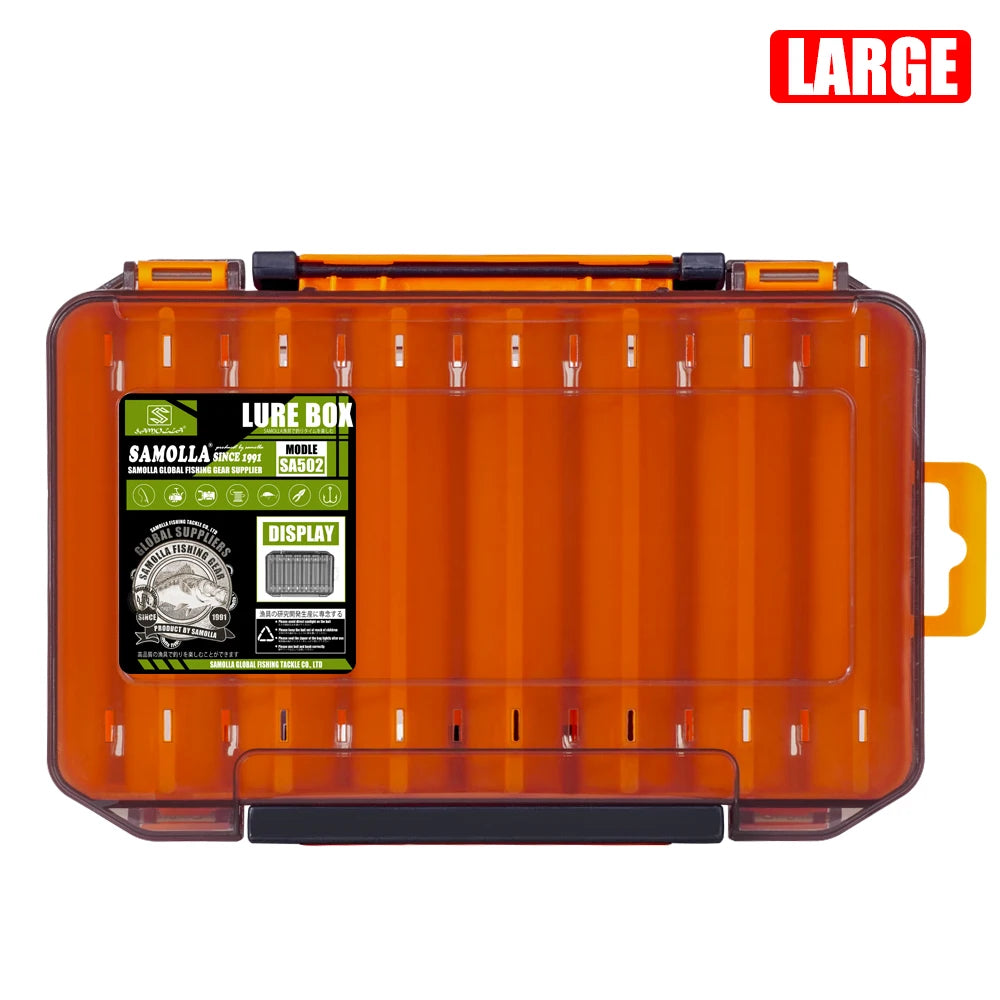 Robuste Angelgerät-Box mit 14 Fächern – Doppelseitiger Organizer für Meer - Strand