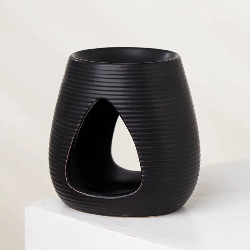 Schwarze Kerze ätherische Öl Lampe mit Weihrauch Brenner und Diffusor