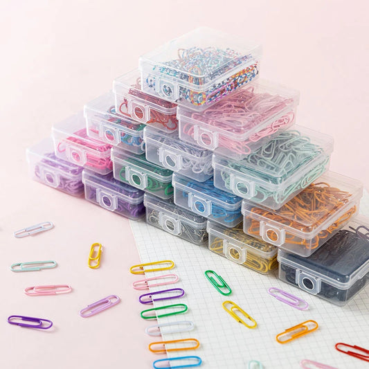 50 bunte Metall-Büroklammern 28 mm – 50 Stück für effiziente Ordnung