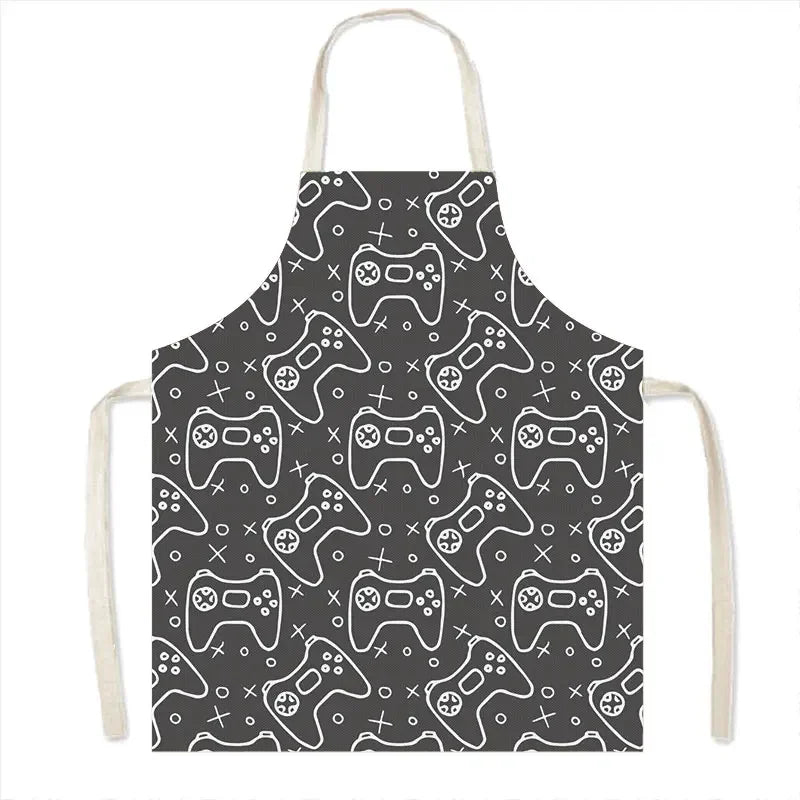 Leinen-Schürze mit Baumwollmix – Strapazierfähig und Pflegeleicht für Haushalt - Küche