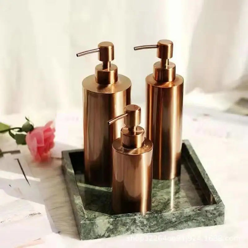 Hygienisch & robust: Flüssigseifenspender aus 304 Edelstahl, 250-550ml
