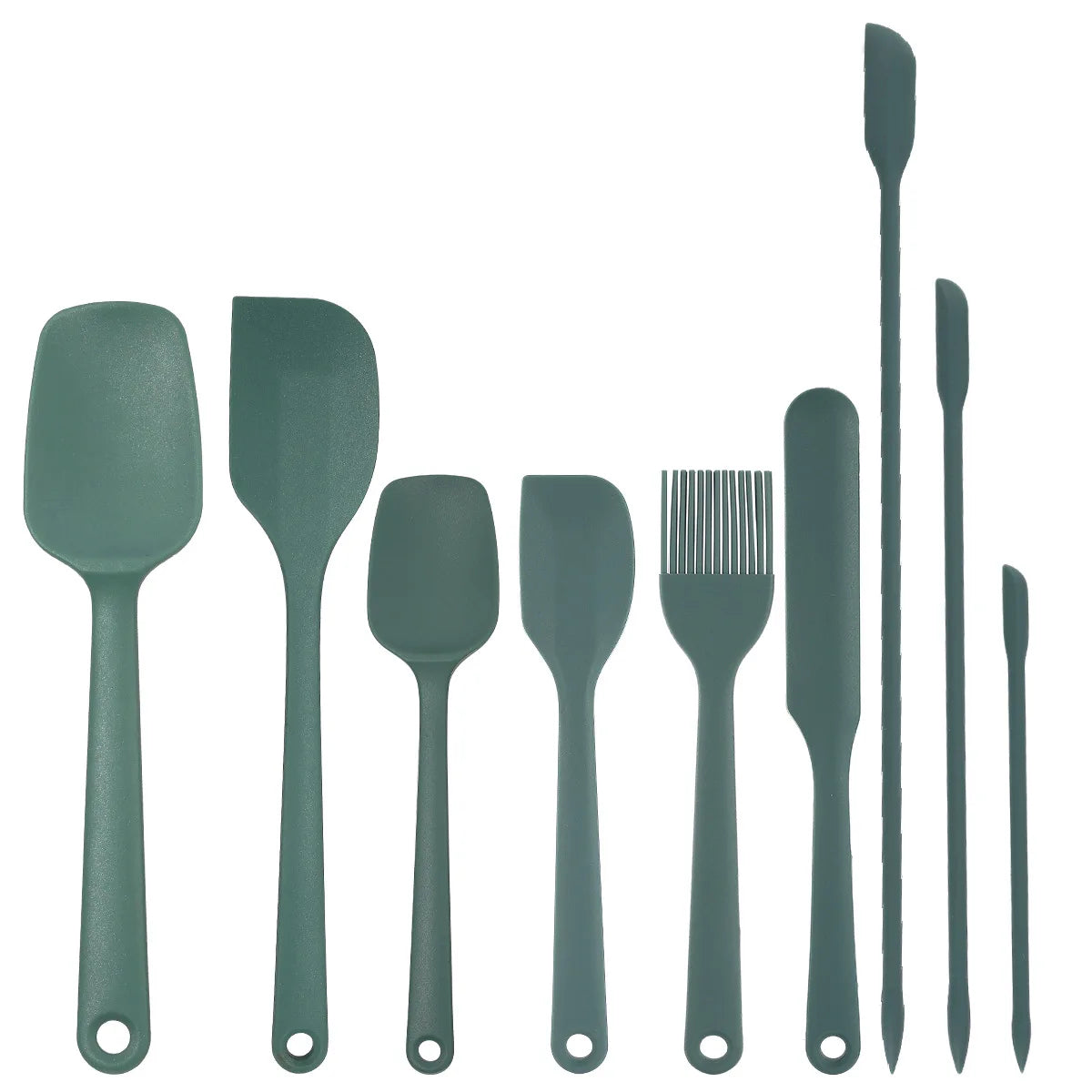 6/9-teiliges Silikonspatel-Set mit hitzebeständigen, lebensmittelechten Küchenhelfern