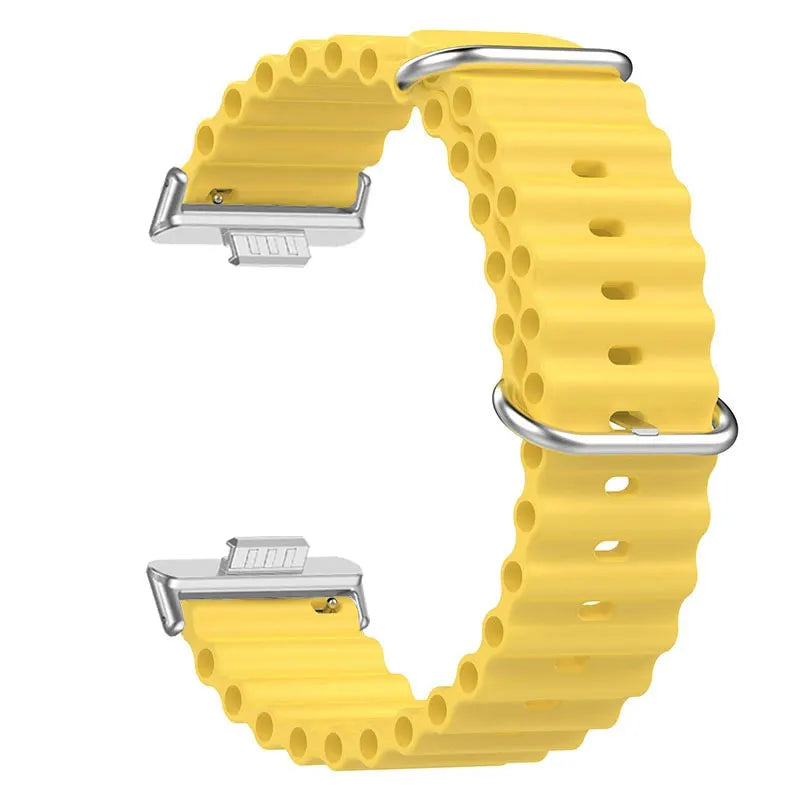 Flexibles Silikon-Sportarmband Ocean 20cm – Komfort - Style für Watch Fit 3 4 Pro