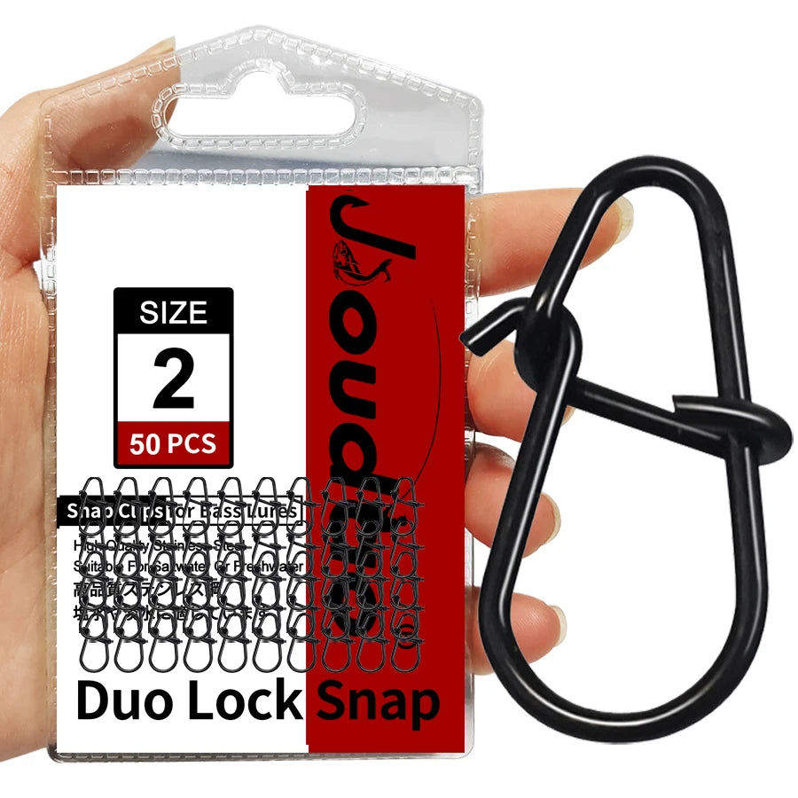 50 Stück Edelstahl Angel Snaps Duo Lock für schnelles Wechseln