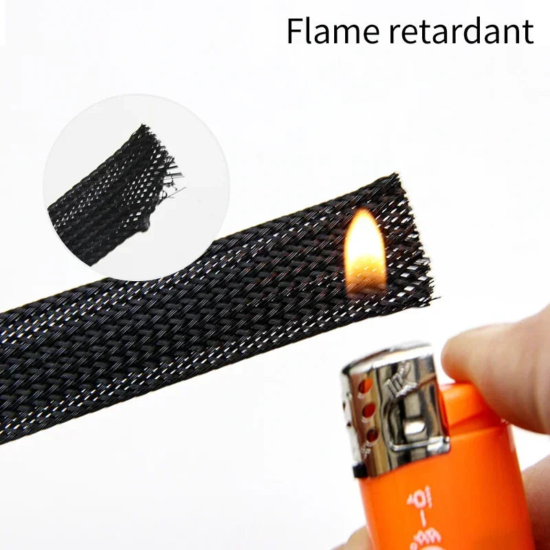 6mm PET Geflechtschlauch – Isolierter Kabel Schutz für Drähte - Bündelung