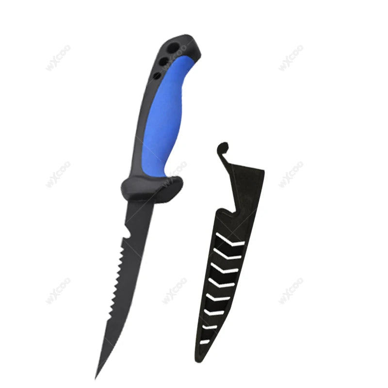 Multifunktionales Fischmesser mit scharfer Edelstahlklinge und Holzgriff für präzises Schneiden