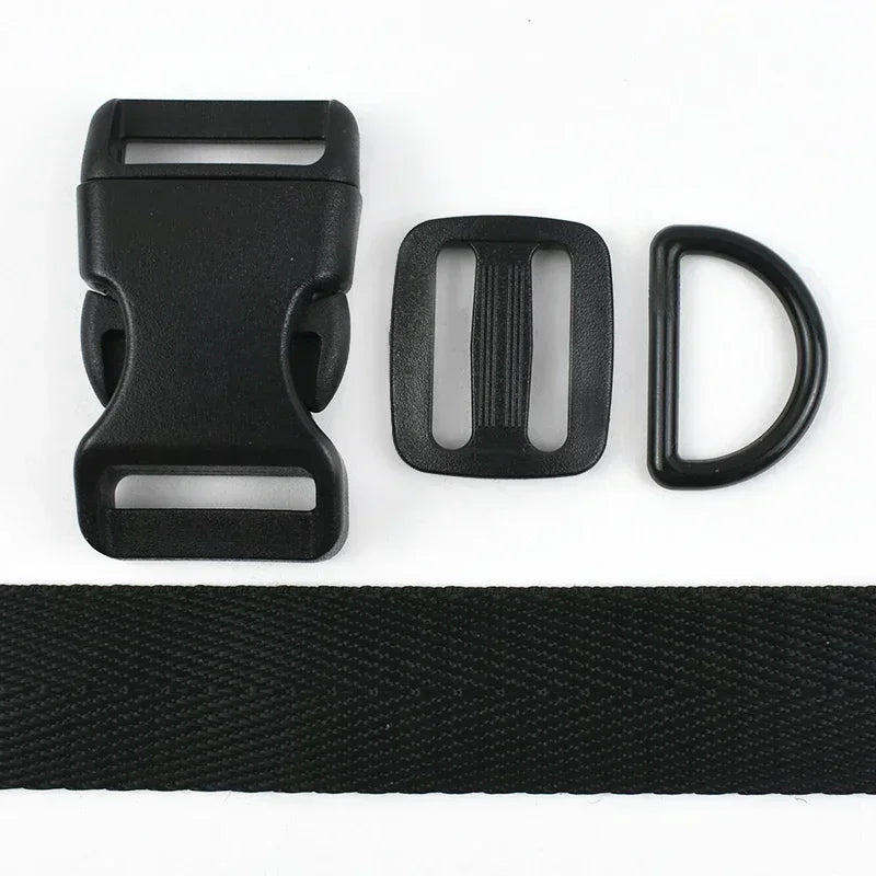 Bunte Kunststoff Tri-Glide D-Ring Schnallen 20/25mm Gurtband DIY 1-5 Sets