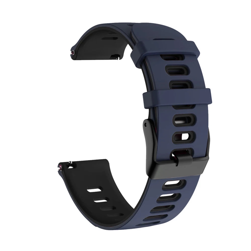 Flexibles Silikon-Sportarmband 20/22 mm – Komfort - Halt für Garmin - Co.