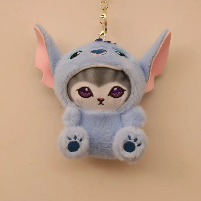 Niedlicher Kawaii Stitch Cat Plüschanhänger – Weich, Sicher - Perfektes Geschenk